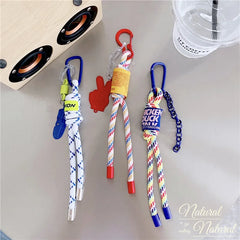 Charm Strap Colorful Keychain Accessory