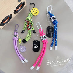 Charm Strap Colorful Keychain Accessory