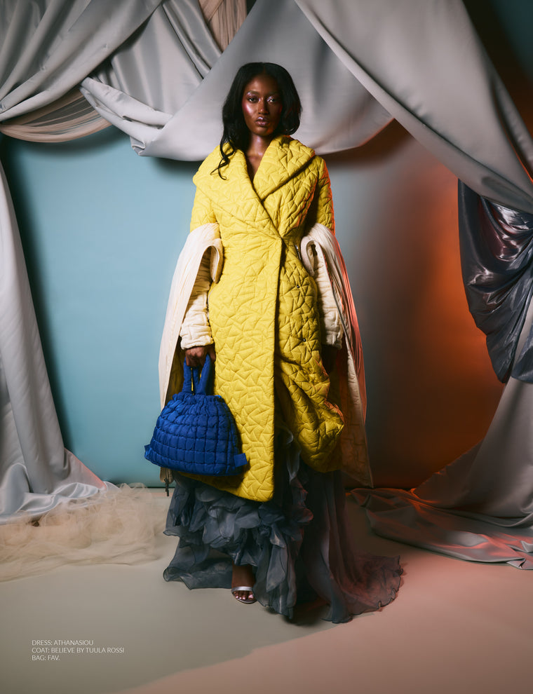 GOJI Magazine editorial featuring the FAV. Cloud Puff
